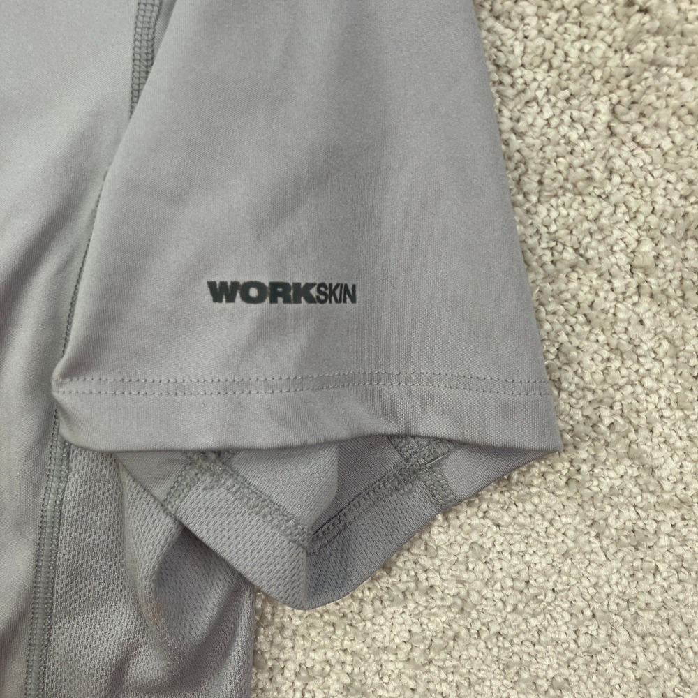 Milwaukee Mens M Workskin Performance Shirt Grey Short Sleeve Base Layer 411G - Picture 11 of 12